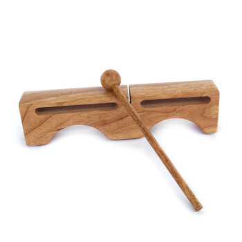 奥尔夫打击乐器木梆子 民族敲击乐木枕 奥尔夫天地orffworld 橡木大号