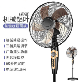 電風扇落地扇家用遙控立式搖頭辦公室宿舍用大風力可定時電風扇