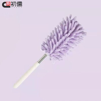 初儒 2个装北欧绿0.8m  雪尼尔除尘掸清洁工具伸缩除尘刷SH-C0409