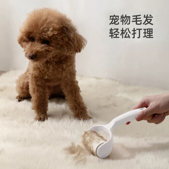 雅高粘毛器10cm10卷纸撕滚筒粘毛纸可撕式替换纸衣服猫狗毛清理神器