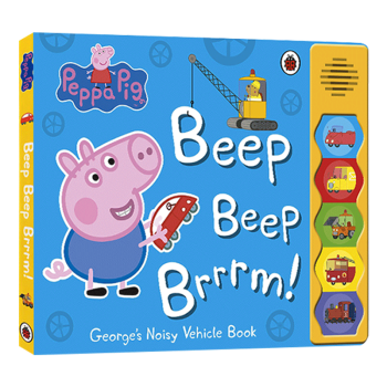 英文原版繪本 peppa pig beep beep brrrm 小豬佩奇好忙的交通工具