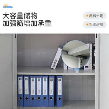 正赞文件柜资料柜档案柜钢制铁皮柜特厚款ZWJG018T