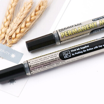 派通(Pentel)直液后压式油性记号笔 液态墨水大头笔大容量快干圆头笔NLF50 黑色6支装 派通(Pentel)直液后压式油性记号笔 液态墨水大头笔大容量快干圆头笔NLF50 黑色6支装