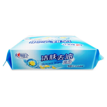心相印 洁肤祛油湿巾16片/包*20包 擦脸去油 温和杀菌 便携湿纸巾XCB010