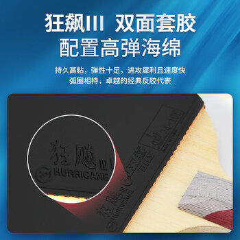 红双喜 五星横直对拍（京仓速发+拍套）乒乓球拍H5横直双拍