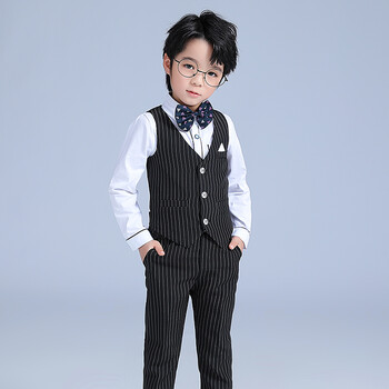 花童西服小主持人服装演出服幼儿园毕业衣服钢琴表演服正装男孩演讲服
