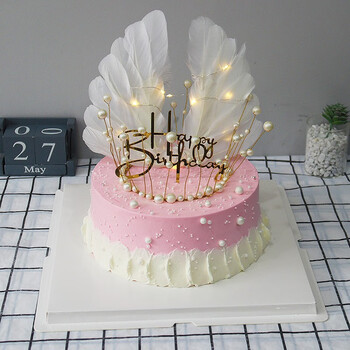 女友老婆闺蜜水果红玫瑰花奶油新鲜蛋糕支持定制当日送达 天使的翅膀