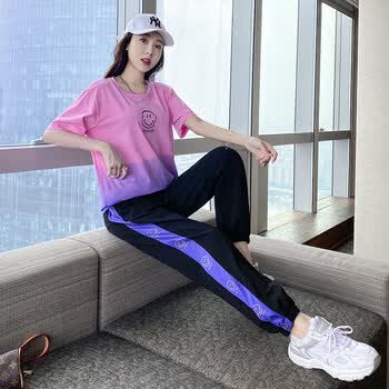 李宁耐克官网官方休闲运动服套装女年夏季新款潮牌短袖时尚夏天女装