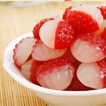 德国口力 荔枝橡皮糖 软糖 糖 零食多口味 250g