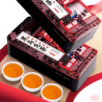 福东顺 茶叶 黑乌龙茶高浓度木炭油切技法浓香型乌龙茶礼盒装500g自己喝