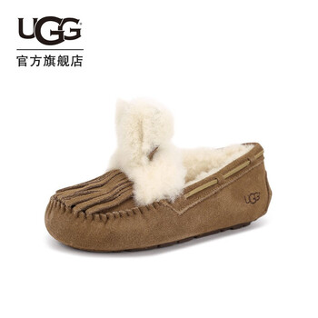 Ugg 春夏女士便鞋系列可爱精灵保暖时尚毛毛鞋 Che 栗子棕色39 尺码偏小建议选大一码 图片价格品牌报价 京东
