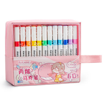 Touch marktouchmark丙烯马克笔36色美术绘画彩笔防水速干免按压专用丙烯颜料学生儿童礼物