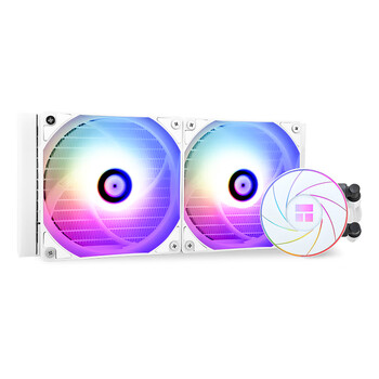 Thermalright利民 AQUA ELITE 240 ARGB 一体式水冷散热器 CPU散热器 ARGB幻彩光环 全金属扣具 AE240 ARGB白色