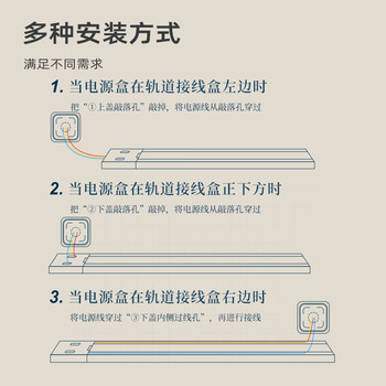 海锚免打孔可移动轨道插座 餐边柜厨房专用排插 电力明装排插USB滑轨 黑色40cm+2个适配器【右接线款】 海锚免打孔可移动轨道插座 餐边柜厨房专用排插 电力明装排插USB滑轨 黑色40cm+2个适配器【右接线款】
