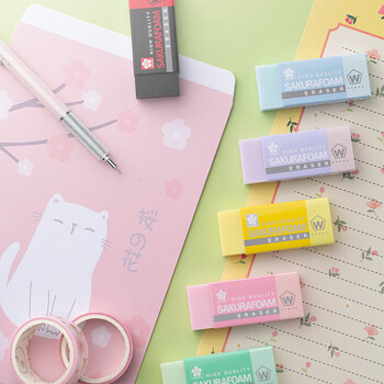 樱花（SAKURA） 日本橡皮擦 小号 浅蓝色 美术绘图素描绘画专用 学生少屑无痕干净