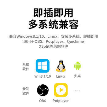 连拓 HDMI视频采集卡4K输入 Switch/PS5游戏机直播采集器 usb电脑视频会议录制采集器 USB/Type-C双口 连拓 HDMI视频采集卡4K输入 Switch/PS5游戏机直播采集器 usb电脑视频会议录制采集器 USB/Type-C双口