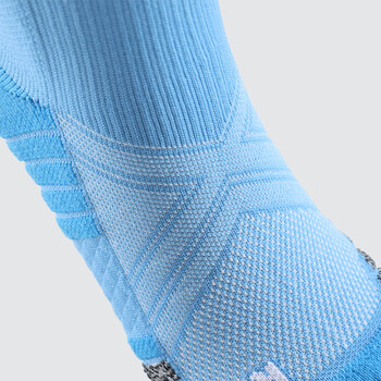 卡尔美（KELME）长筒足球袜防滑纱厚底高筒专业足球比赛训练精英运动袜 天蓝 XS