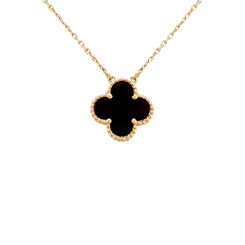 梵克雅宝(van cleef & arpels)alhambra幸运四叶草系列吊坠 黄k金