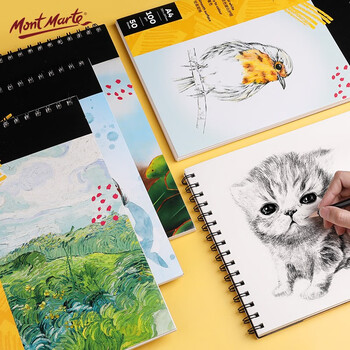 蒙玛特(Mont Marte)文具50页素描本 A4素描纸加厚速写本铅笔炭笔绘画纸美术临摹素描本涂鸦线圈画纸MSB0085F美术写生 蒙玛特(Mont Marte)文具50页素描本 A4素描纸加厚速写本铅笔炭笔绘画纸美术临摹素描本涂鸦线圈画纸MSB0085F美术写生