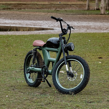 车>aimosebike>aimosebike复古潮流电助力摩托24寸全地形肥胎越野户外