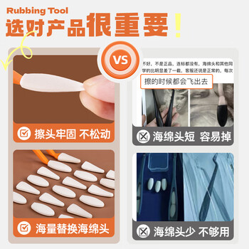 空色素描擦刀美术生揉擦刀工具套装擦笔素描速写高光细节阴影揉擦笔速写海绵笔替换头擦美术写生