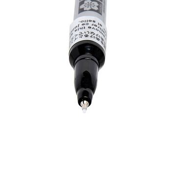 樱花（SAKURA）油漆笔银色0.7mm 签字笔记号笔马克笔高光笔 商务明星签名签到笔防水不掉色描金补漆手绘涂鸦
