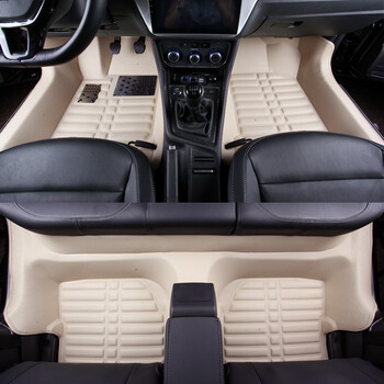 朗逸plus脚垫半包围适用大众2021款新2019版启航1317款半标准版米色