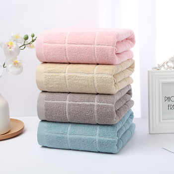 洁丽雅 苏伊士系列方格子毛巾 2条装 洁丽雅 苏伊士系列方格子毛巾 2条装