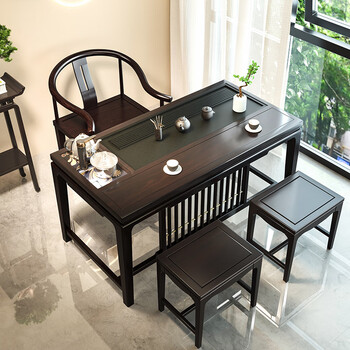 花梨木茶桌椅组合图片- 京东