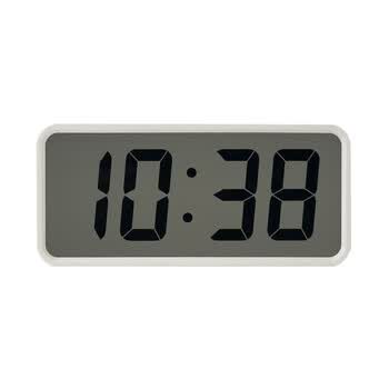 无印良品 MUJI 数字钟・大 白色 约240×109×33（mm）【图片 价格 品牌 报价】-京东