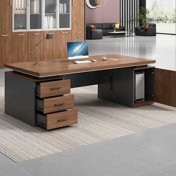 遇造办公桌家具经理桌主管办公室桌老板桌大班台 1.8*0.8米老板桌	