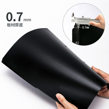 得力(deli)A4金属单强力夹+插页袋资料册文件夹 票夹大容量试卷资料夹诗朗诵签约夹板办公用品 5301黑色1只 得力(deli)A4金属单强力夹+插页袋资料册文件夹 票夹大容量试卷资料夹诗朗诵签约夹板办公用品 5301黑色1只