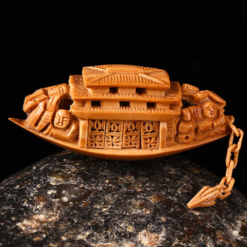 橄榄核单籽  核舟记  心江刻