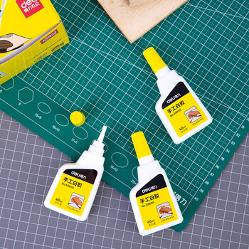 得力(deli)40ml高粘型手工白胶 学生文具DIY白乳胶 环保无甲醛可水洗胶水 学习用品 12支装 68600 得力(deli)40ml高粘型手工白胶 学生文具DIY白乳胶 环保无甲醛可水洗胶水 学习用品 12支装 68600