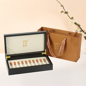 霸蓝虫草包装盒冬虫夏草礼盒包装空盒10支20支30支40支50支60支装 10