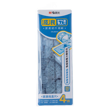 晨光(M&G)文具软尺套尺尺子套装小学生考试 4件套(直尺20cm+三角尺*2+量角器)ARL960H5中考高考 晨光(M&G)文具软尺套尺尺子套装小学生考试 4件套(直尺20cm+三角尺*2+量角器)ARL960H5中考高考