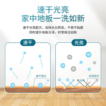 斧头牌（AXE）地板清洁剂2L 尤加利清香  瓷砖实木地板通用