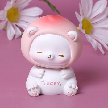 q弹屁屁君 q弹摇屁屁君香蕉小夜灯蜜桃熊上班族解压捏捏乐屁股桌面