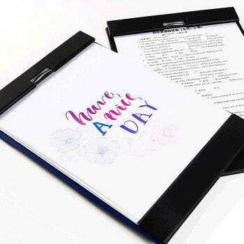 锦宫(King Jim)A4横式板夹磁性多功能书写板 5075-黑色