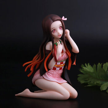 caviar鬼灭之刃炭治郎祢豆子公仔动漫二次元gk雕像无限列车跪姿祢豆子