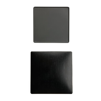 漢墨 手工明方素砚4寸砚台 歙砚原石毛笔书法用带盖砚台 文房四宝礼品礼物送礼木盒装