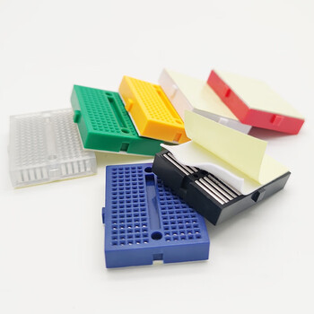 丢石头 SYB-170 170孔 白色面包板 实验连接板 47×35×8.5mm 丢石头 SYB-170 170孔 白色面包板 实验连接板 47×35×8.5mm