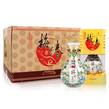 泰州★梅蘭春★芝麻香型白酒★度数46％、125ml×4本 梅兰春白酒- 京东