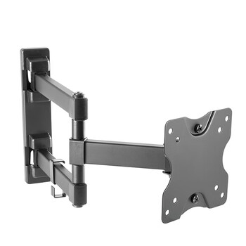 Brateck北弧 显示器支架 壁挂机械臂 电脑支架墙壁挂夹式底座 屏幕升降增高架3节臂 宿舍悬空超薄托架E112