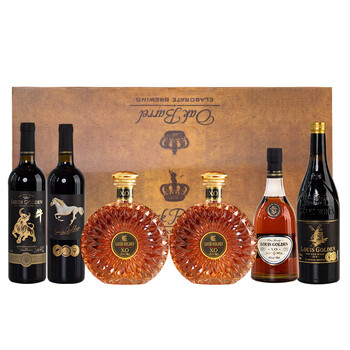 路易高登(louisgolden)法国进口 甄选礼盒干红葡萄酒洋酒 750ml*3 700