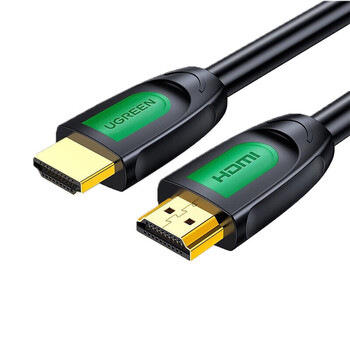 绿联 HDMI高清线 2.0版4k3D视频线机顶盒显示器连接线双磁环圆线绿黑款10米 HD101 40466