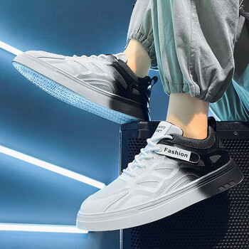 意彪2022年夏天男士网鞋初中高中学生透气男生网面运