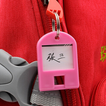 天章办公(TANGO) 钥匙牌钥匙扣钥匙圈钥匙收纳盘管理箱专用钥匙扣24个装彩色 办公用品