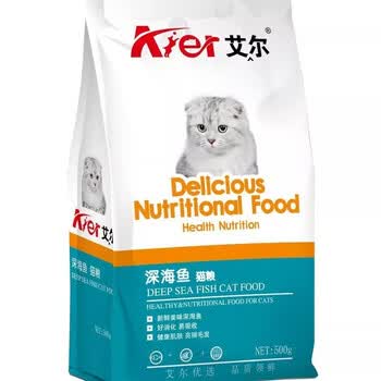 成猫全价主粮型营养生骨肉冻干狗粮猫咪宠物通用 艾尔深海鱼猫粮500g
