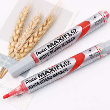 派通(Pentel)白板笔记号笔 液态墨直液式电子白板笔大头笔 MWL5S 红色 派通(Pentel)白板笔记号笔 液态墨直液式电子白板笔大头笔 MWL5S 红色